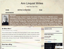 Tablet Screenshot of annlinquist.com